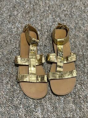 Chinese Laundry Gold Sandals 9.5
